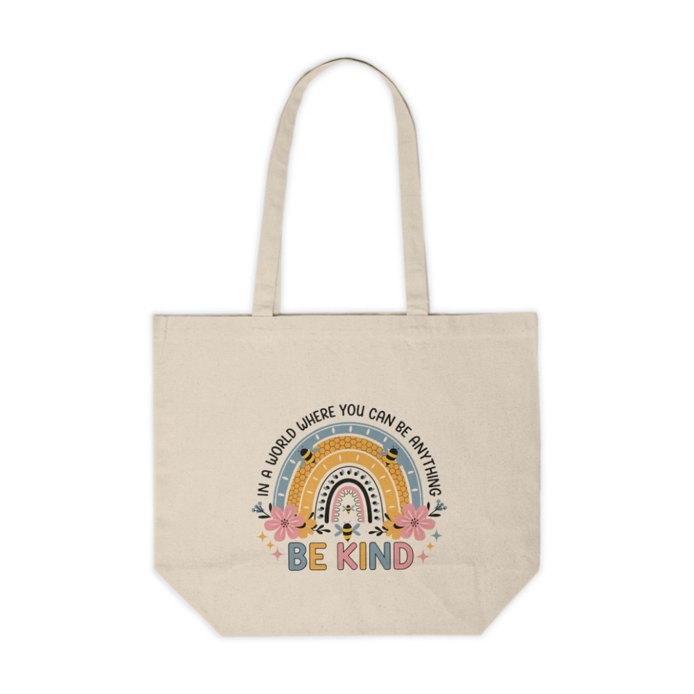 Be Kind Custom Canvas Tote Bag